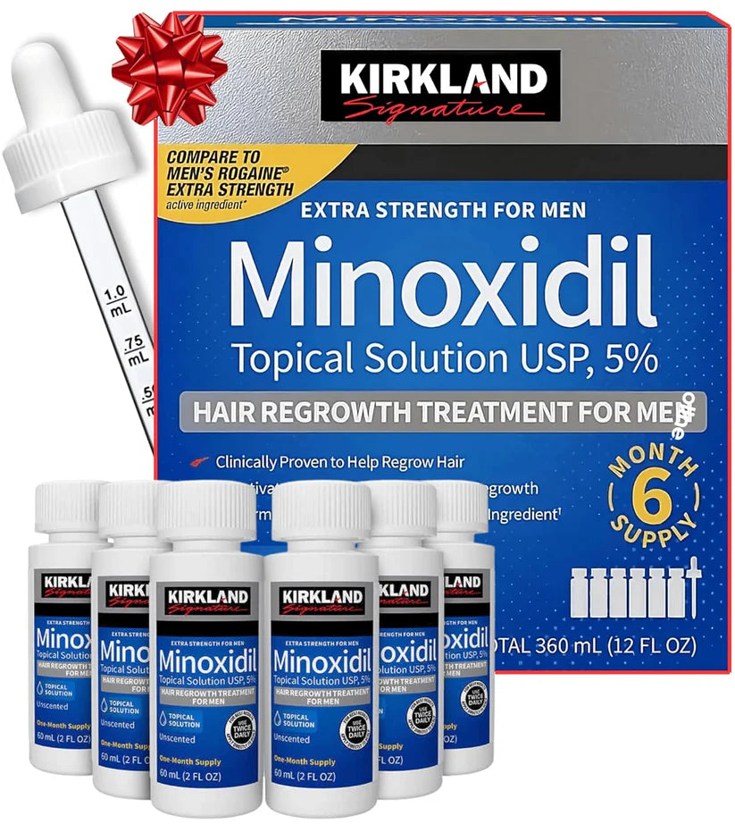Minoxidil Kirkland + Dermarroller